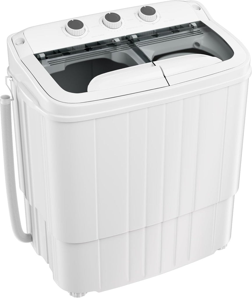 Portable Washing Machine, 17.6 Lbs Compact Mini Washer and Dryer Combo,Twin Tub Laundry Washer with Spin Cycle