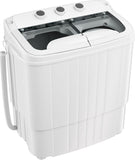 16Lbs Portable Washing Machine, Compact Single Tub Laundry Washer with Spin Dryer, Mini Semi-Automatic Washing Machine