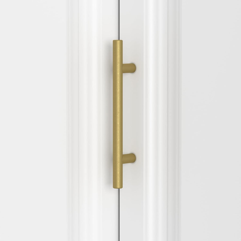 Corner Armoire Wardrobe Closet with Drawers, White Coat Closet with Doors, Modern Tall Wardrobe Corner Cabinet Closet