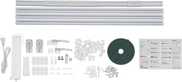 Electric Curtain Track, 7.08-13.78ft Motorized Curtain Rods | Remote Control and Motor, App/Remote Control, For