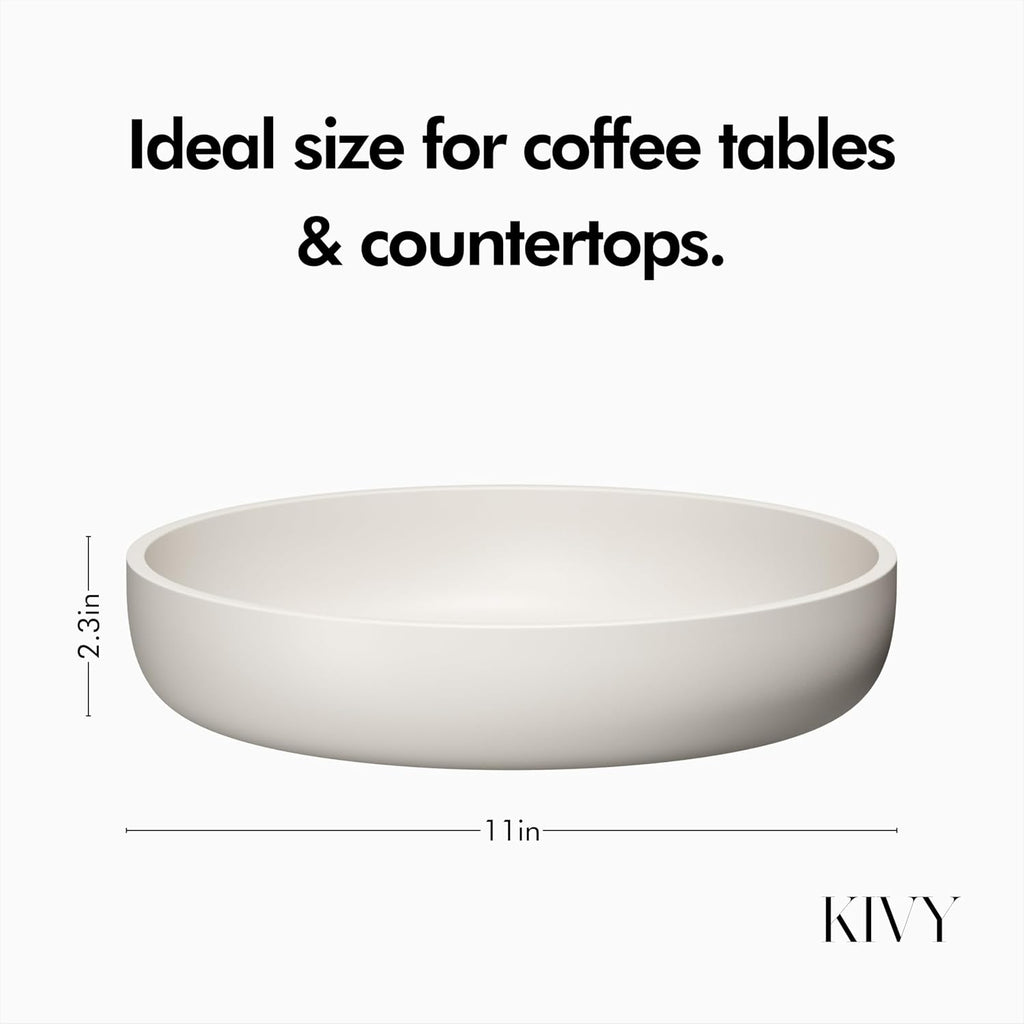 Concrete Fruit Bowl Counter - Large Decorative Bowl Decor - Modern Fruit Basket Table - Concrete Bowl - Decorative
