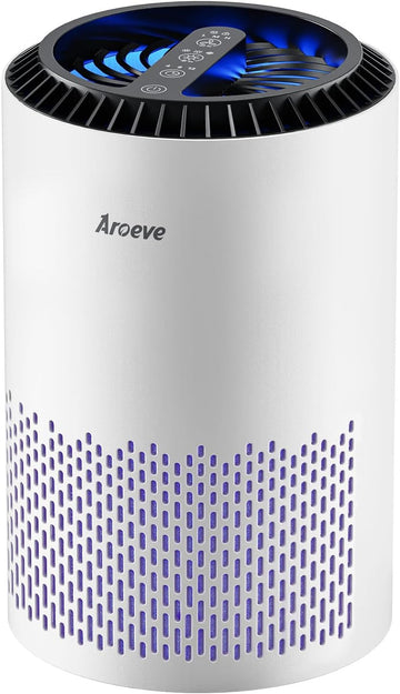 Air Purifiers for Bedroom Home, Air Purifier For Smoke Pollen Dander Hair Smell Air Cleaner with Sle