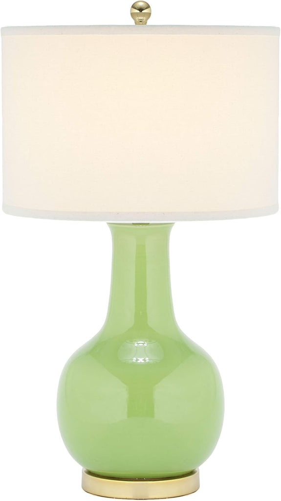 SAFAVIEH Lighting Collection Paris Modern Green Ceramic 28-inch Bedroom Living Room Home Office Desk