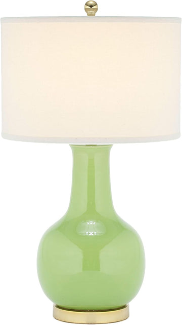 SAFAVIEH Lighting Collection Paris Modern Green Ceramic 28-inch Bedroom Living Room Home Office Desk