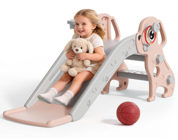 Toddler Slide, 4 in 1 Kids Slide for Age 1-3 Indoor Outdoor