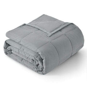 Cooling Weighted Blanket for Adults, 12 lbs 48 x 72 Twin Size Bed