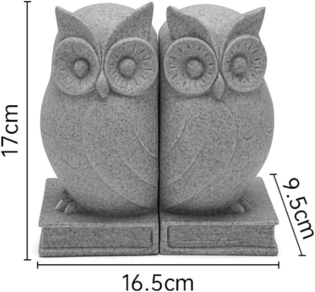 Bookends Sculptural Bookends with Rectangular Base Unique Bookend Holder for Readers, Bookshelf, Desk, Gray