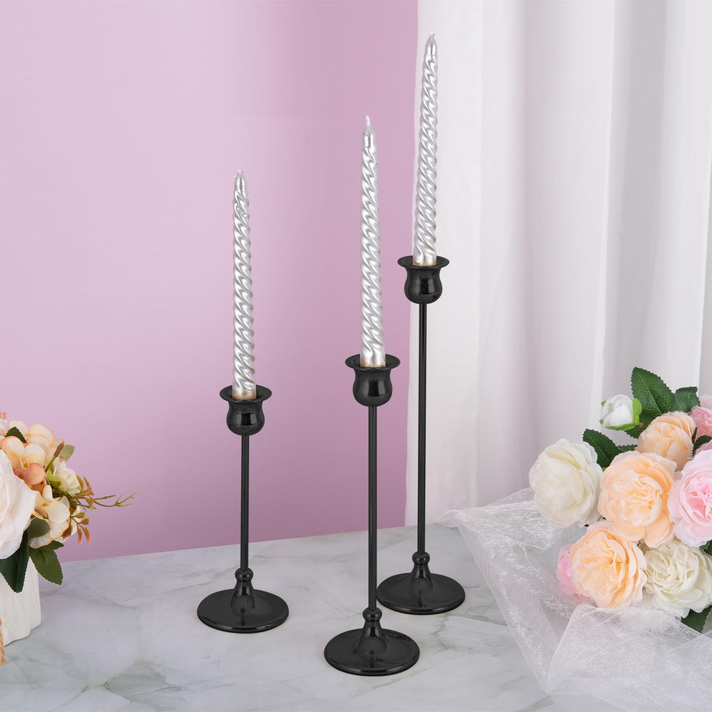 Metal Candle Holder Taper Candlestick Holders for Candle Sticks Vintage Candelabra for Halloween Thanksgiving