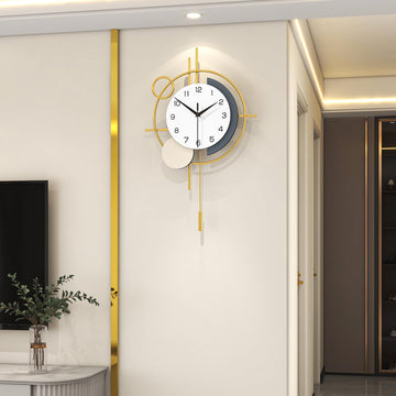 Wall Clock Decorative Pendulum Modern Wall Clock Battery Operated