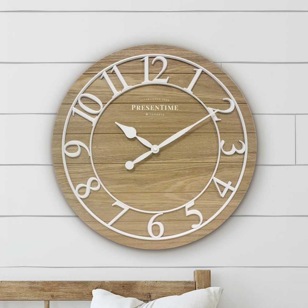 Classic Farmhouse Shiplap Clock