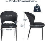 Dining Chairs Set of 2, Kitchen Chairs, Modern Upholstered Dining Room Chairs for Living Room, Dining Room