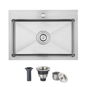 24 x 16 inch, 304 Stainless Steel Drop in
