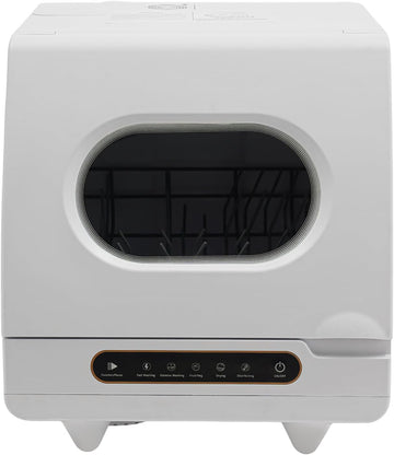 Portable Countertop Dishwasher, 1200W Mini Dishwasher with 12 Water Outlets and 360° Spraying Cleani