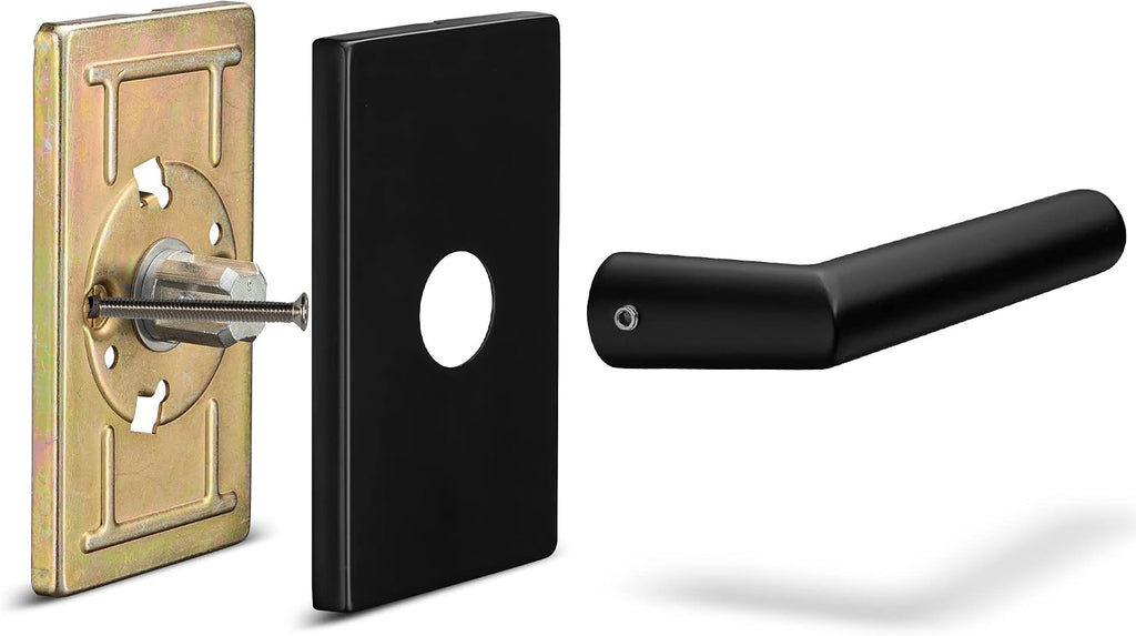 Passage Lever Door Handle Designer Series Non-Locking Lever Set [ or Closet Doors] Reversible for Right & Left Sided - Door Lever