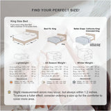 Premium Feathers Down Duvet Insert Comforter Oversized King All Season Medium Warmth White 100% Cott