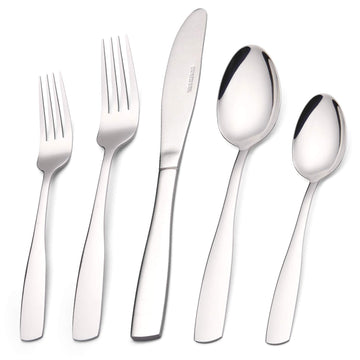 Silverware Set, 20-Piece Stainless Steel Flatware set, Tableware Cutlery Set Service for 4, Utensils s, Dishwasher