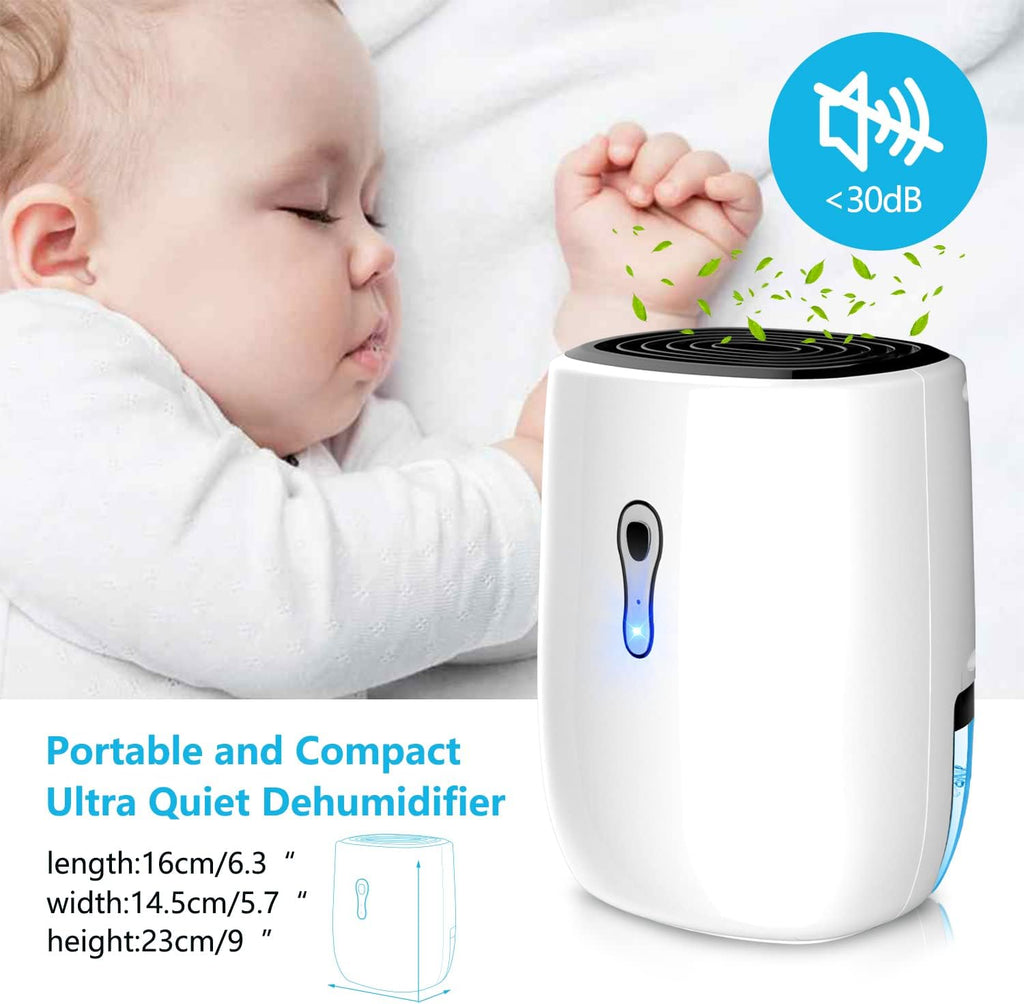 Dehumidifiers for Home 27oz(800ml) Small Auto Shut off Dehumidifiers with Drain Hose