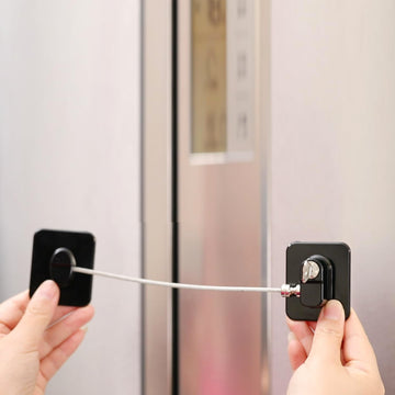 Refrigerator Lock with Key 2 Pack, Child Safety Cabinet Door Locks