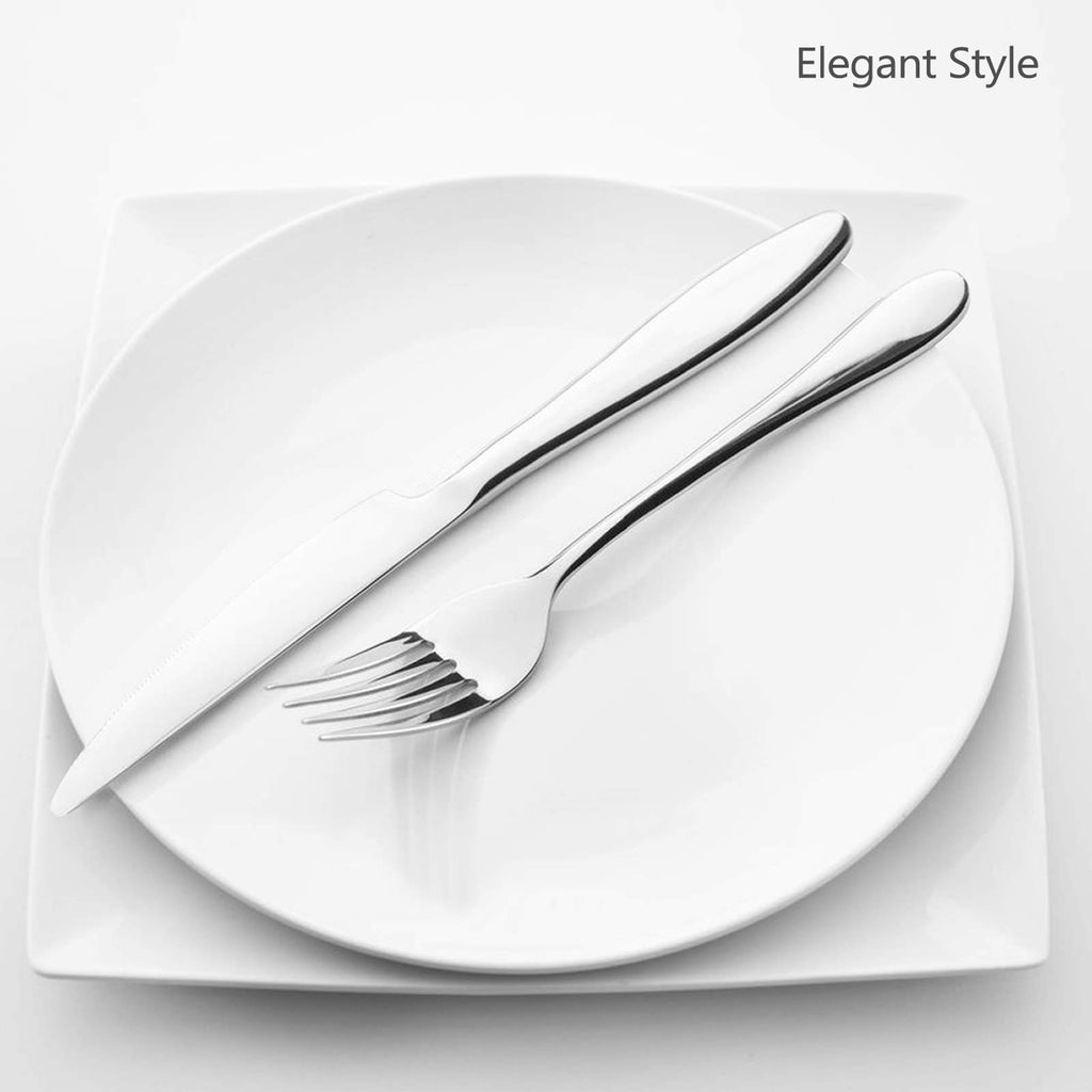 40-Piece Silverware Set, Stainless Steel Flatware Service for 8