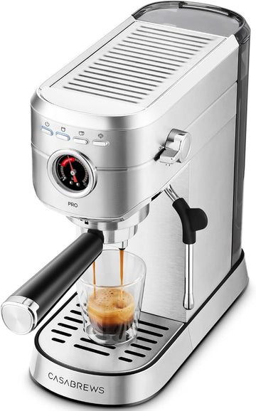 5418 PRO Espresso Machine with Fast Heating System and Steam Wand | Brew Ready in 5 Seconds, Brews 2+ Milk Drinks in