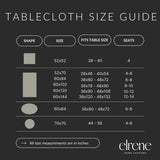 Home Fashions Poinsettia Elegance Jacquard Christmas/Holiday Wrinkle Resistant Dining Tablecloth, 60