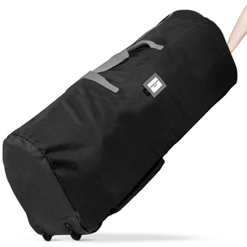 Rolling Tree Storage Bag - For 7.5-Foot Artificial Christmas Holiday Tree Zippered Bag, Carry Handles and Wheels for