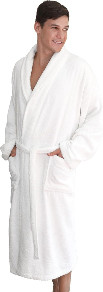 Aristocrat Custom Embroidered 100% Turkish Cotton Bathrobe -Personalized Robe, Soft Terry Cloth Unisex Bathrobe