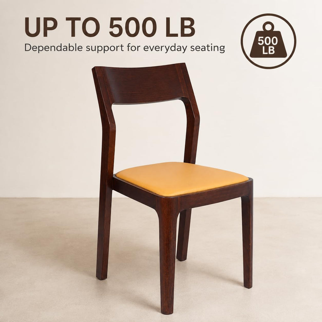 Dining Chairs Set of 2, Fully Assembled, Solid Beech Wood