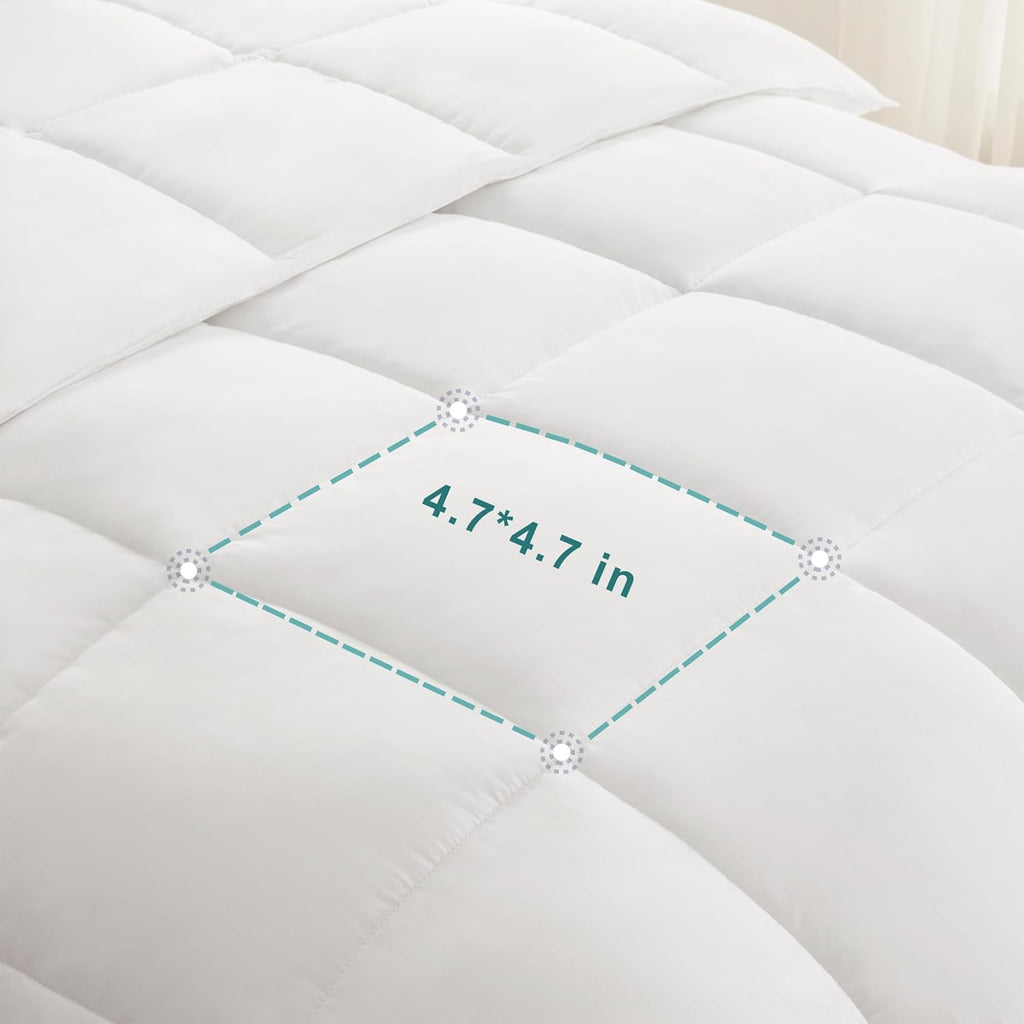 King Duvet Insert Comforter,100% Cotton Shell