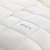 Queen Duvet Insert Comforter,100% Cotton Shell
