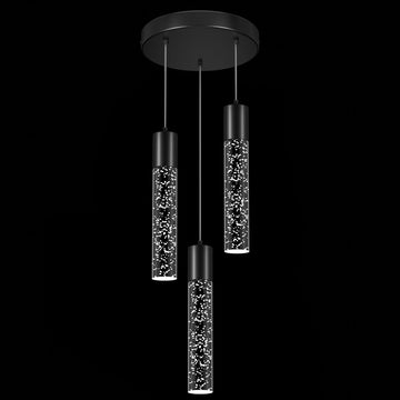 Pendant Lights Kitchen Island, 6500K Modern Kitchen Island Lights Brushed Black, Ceiling Lighting Fixtures