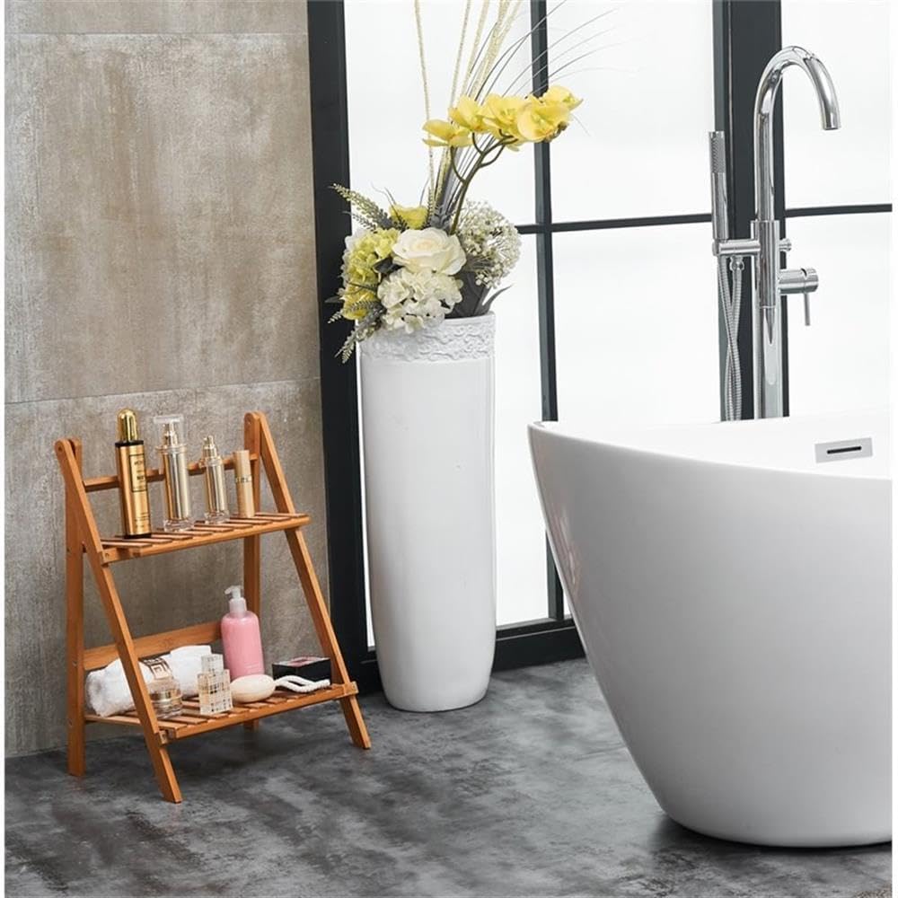 Indoor Modern 54 inch soaking double slipper bathtub in glossy white