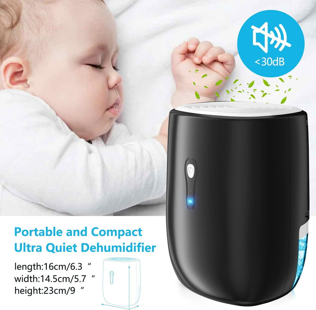 Dehumidifiers for Home 27oz(800ml) Small Auto Shut off Dehumidifiers with Drain Hose