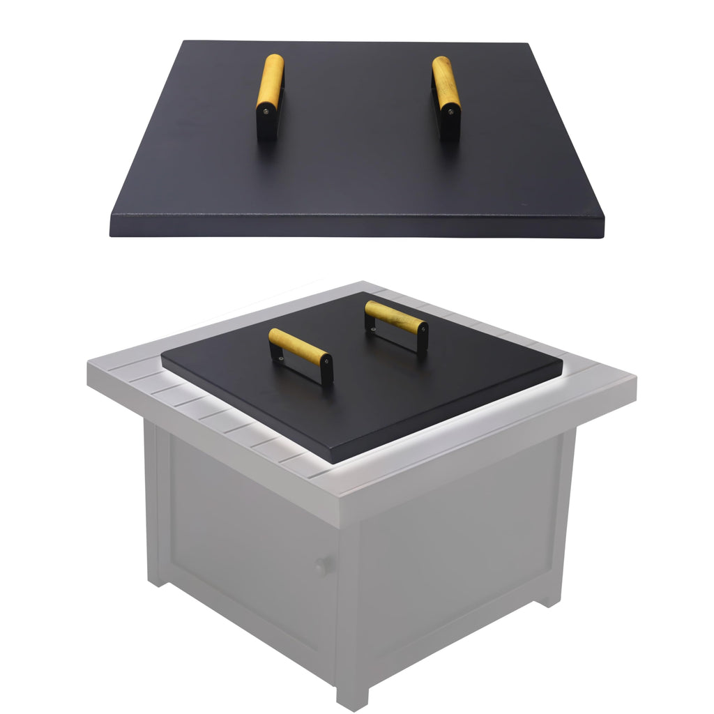 34 inch Square Fire Pit Lid Fit for 32" Fire Ring