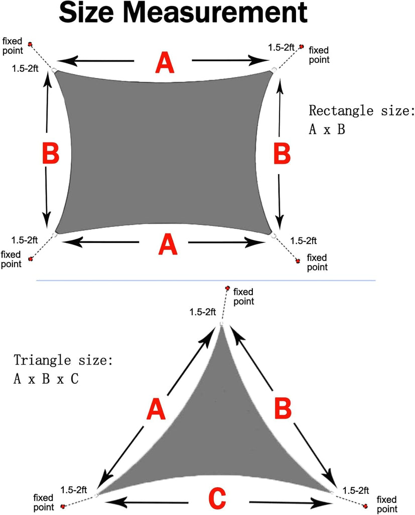 Desert Sand Triangle Sun Shade Sail 20ftx20ftx20ft,Top Pergola Shade Cover | Rectangle UV Block Canopy Awning Shelter