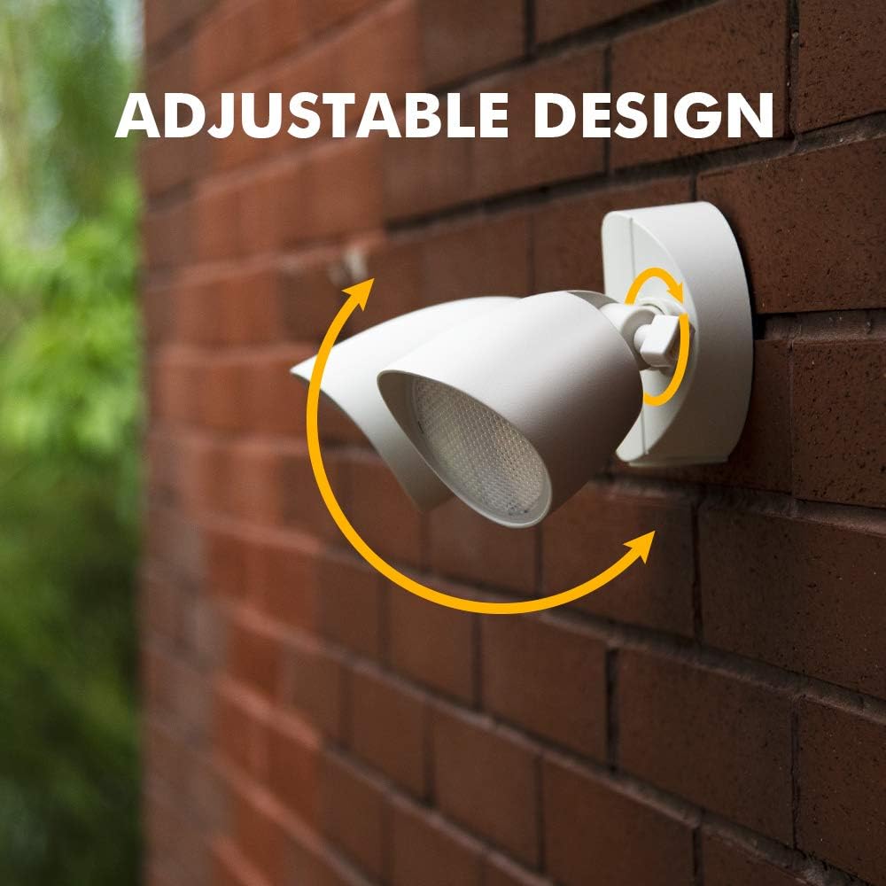 6222W 3500 Lumen 32 Watt 28 LED Dual-Head Floodlight Outdoor, Full Metal Design, Waterproof Exterior Security Wall