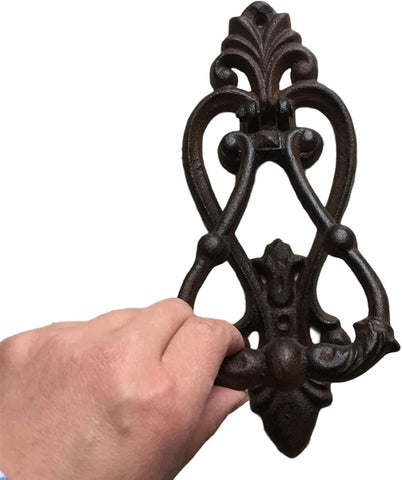 Door Knocker Front Door Traditional Stick On Doorknocker Antique Wall Art Decorative Antique Rustic Cast Iron Front
