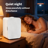 Mini Fridge for Bedroom - 8 Liter/8 Can Portable Refrigerator for Car, Office, Dorm - Quiet Cooler & Warmer for Food