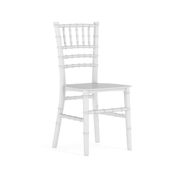 Kids Resin Ballroom Chair, White