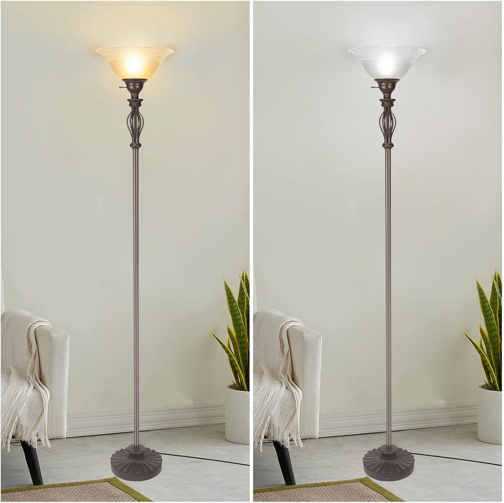 Torchiere Floor Lamps - Stand Up Lamp with Corner Floor Lamp Design