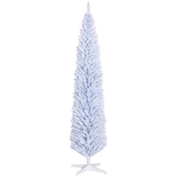 8' Artificial Pencil Christmas Tree 618 Realistic Branch Tips White