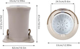 Manual Spin Dryer, Portable 3 Gallon Compact Clothing Dehydrator, Non Electric Foot Mini Laundry Machine with Clear