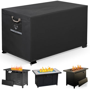 Fire Pit Cover Rectangular 44", 600D Heavy Duty 100% Waterproof