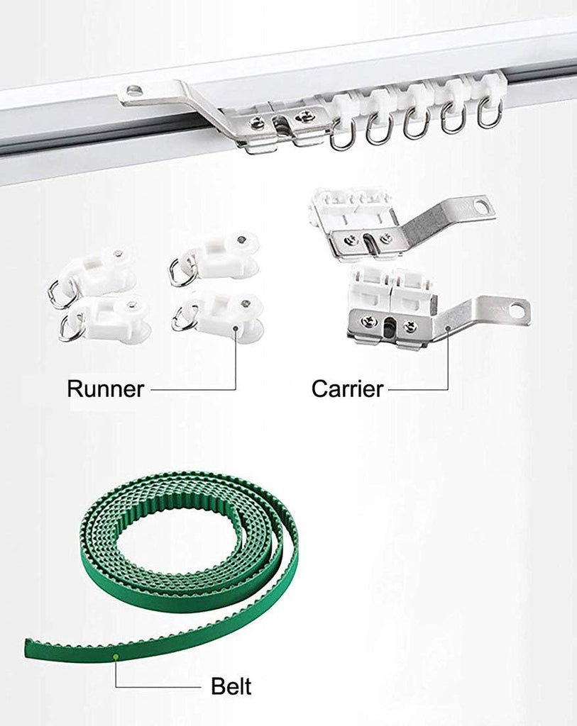 Smart Curtain System, Heavy Duty Electric Curtain Rod, WiFi Control, Compatible with Alexa, Google Home, Adjustable