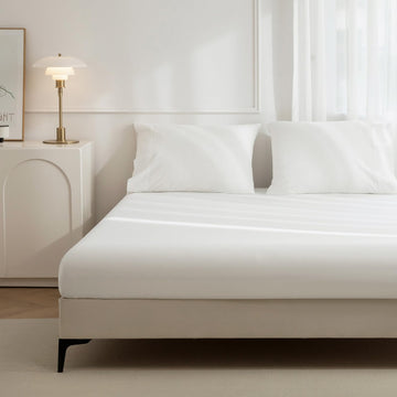 King Washed Cotton Fitted Sheet Set, 3-Piece, Relaxed Linen Feel