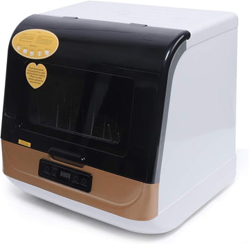 1200W 110V Portable Countertop Dishwasher, 5-Liter Compact Dishwasher
