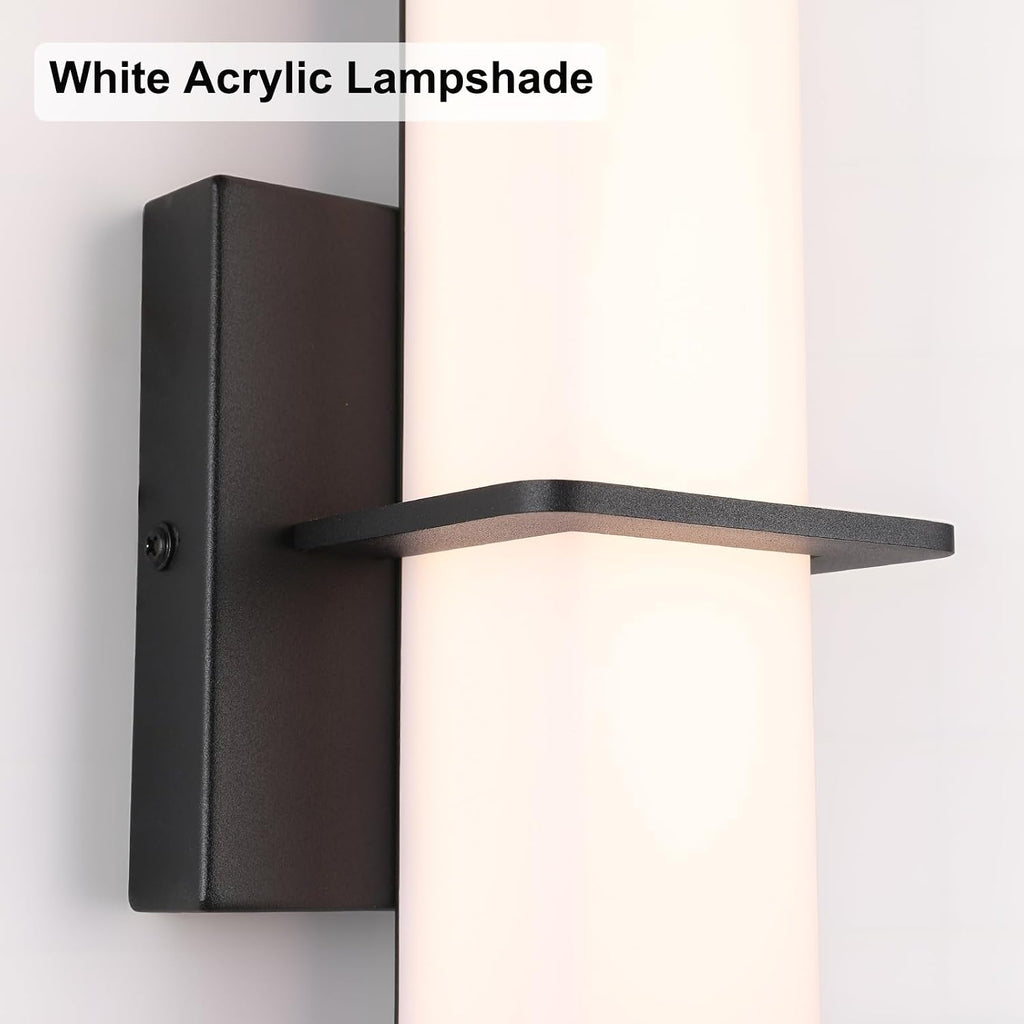 15.7inches Modern Led Wall Sconces,18W 3000K 1200Lumen Bathroom Vanity Wall Lights with White Acrylic