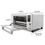 Bravo Air Fryer Toaster Smart Oven, 10-in-1 Countertop Convection, 1800 Watts, 21-Qt Capacity, 50°-450°F Temp Controls