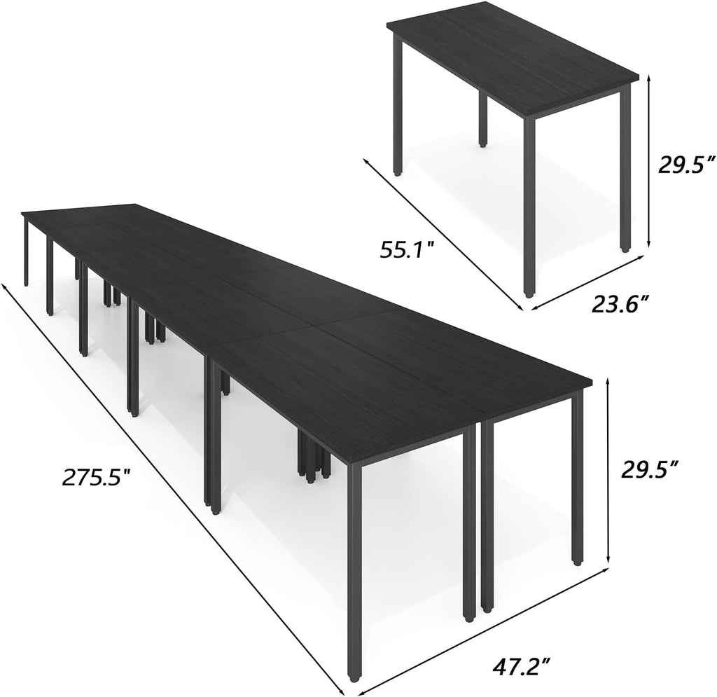 Conference Tables 23ft Office Computer Desk for Meeting Room Study Writing Printer Podcast Table for 24 People Modern
