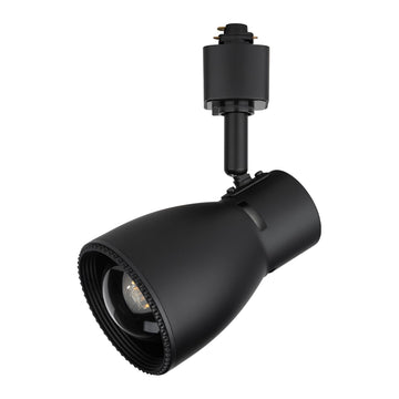 Luma Track Head E26 Base Socket (Lamp Sold Separately) in Black for H Track, Standard 3-Wire Track System (Single